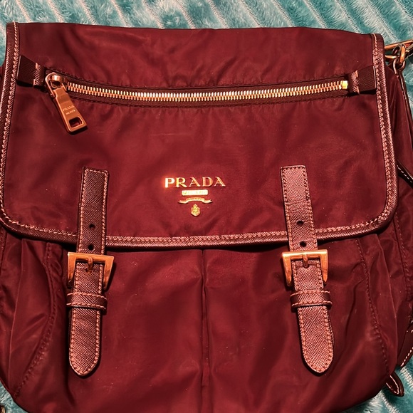 Prada RARE FIND Bordeaux Large Crossbody - Picture 2 of 13
